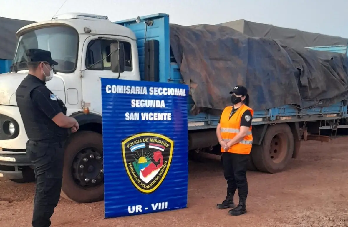 policia de San Vicente en los hechos
